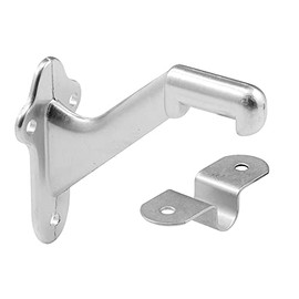Prime-Line MP10132 Staircase Handrail Support Bracket, Diecast Zinc Construction, Satin (2 Pack)