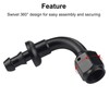 TunePro 6AN 90 Degree Push Lock Hose Fitting End Black