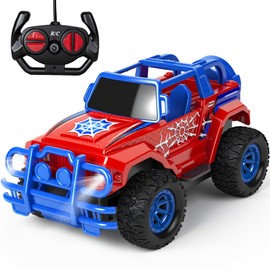 Hymaz Spider Remote Control Car for Kids 4-7 8-12, 2.4Ghz 1:20 Scale RC Car Off-Road Truck with Headlight, Indoor Outdoor Spider Toys for Boys Girls Birthday Xmas Gifts