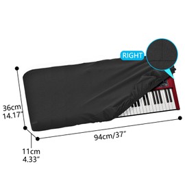 Musiin 61 keys piano keyboard dust cover, compatible with Yamaha PSR-E373,EZ-300,YPT-370,KB-208,KB-209,KB-308,KB-309,KB-90, Premium Chinlon Anti-scratch and dustproof, Soft Touch & Fitted design