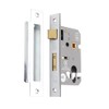 Infinity Decor Fire Rated Nickel Plated Euro Profile Mortice Sash