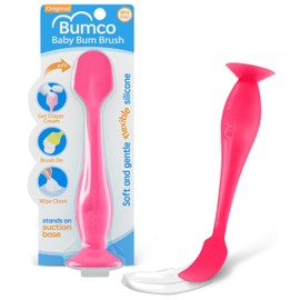 Baby Bum Brush Bumco Diaper Cream Spatula - BPA-Free Diaper Bag Essentials, Soft Butt Spatula Baby, Mom-Invented Butt Paste Spatula, Bumco Diaper Cream Spatula, Flexible Diaper Cream Applicator, Bumco Baby Bum Brush