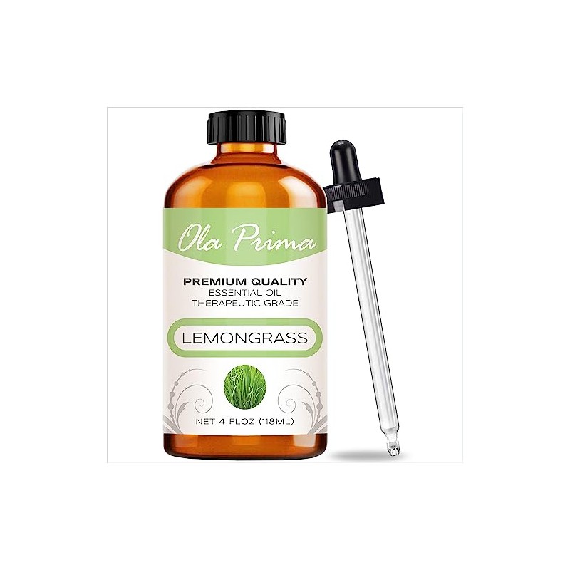 Ola Prima Lemongrass Essential Oil 4 oz Lemon Grass Essential