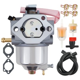 AM122462 Carburetor Fit for John Deere GX70 GX75 SRX75 SX75 for Kawasaki FC290V 4 Stroke Engines 15003-2437 with Oil Filter