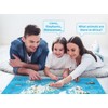 Carethos Kids World Map Desk Mat, Educational PU Leather Table