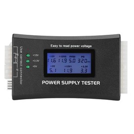 Computer Power Supply Tester, High Precision Tools with LCD Voltage Display Screen, Universal Portable Tester for ATX BTX ITX TFX