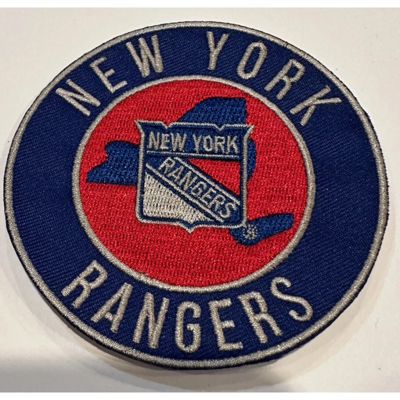 NEW YORK RANGERS VINTAGE STYLE EMBROIDERED IRON ON PATCH 3.5”x