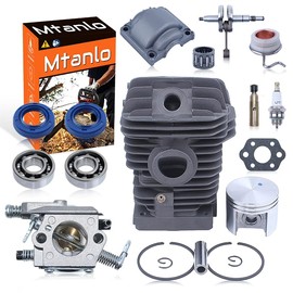 Mtanlo for Stihl MS250 MS230 023 025 for Chainsaw, 42.5mm Cylinder Kit, 11230201209, 11230300408, 95030030340, 96380031581, 11230212500, 11236403201, 11236407102