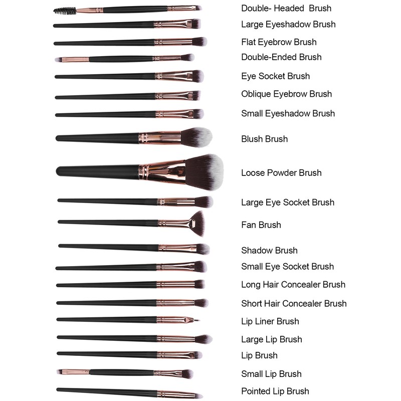 20Pcs/Set Makeup Brush Set Blush Face Powder Eyeshadow Cosmetic Brushes