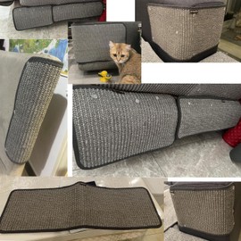 Cat Scratching Pad Natural Sisal Sofa Corner Furniture Protector Scratcher Mats Protecting Carpets and Sofas Couch Corner Furniture Anti-Slip Sisal Cat Repellent Mat for Sofa Bed Desk Legs