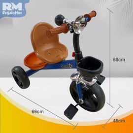 Rm Regalomex Triciclo Para Niños De 2-4 Años, Canastas Y Claxon Corneta