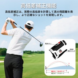 1200yd Golf Rangefinder, Magnetic, Lightweight, Laser Distance Measuring Instrument, Fastest Speed 0.04S, Ranking, Pin Lock, High and Low Correction, Continuous Measurement, High Difference On/Off, Ballistic Measurement, Vibration Function, 7x Telephoto 