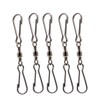 6.5cm Length Smooth Rotating Double Clip Swivel Wind Spinner Wind