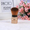 Healeved Mini Retractable Makeup Brush Soft Synthetic Bristles for Even