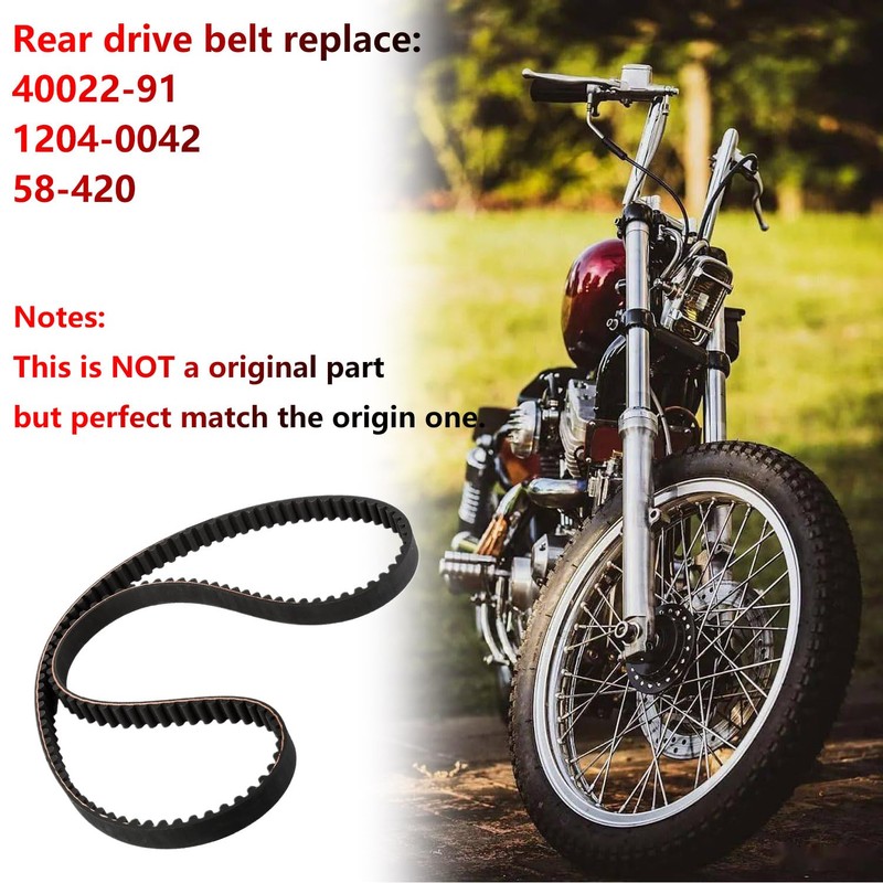 Rear Drive Belt 40022-91 4002291, Fit for Sportster 883 1200
