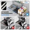 Biboraya 2 Pack Under Sink Organizer Upgrade to Professional Rails,2-Tier