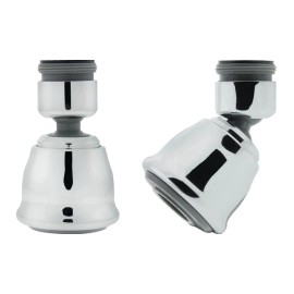 Neoperl Chrome Bubble Stream Flotalia Classic Double Swivel Dual Thread 1.8 gpm