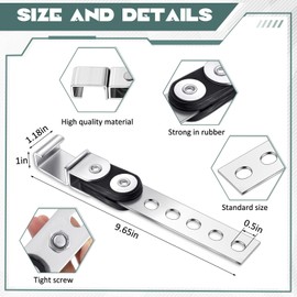 Geetery 2 Pack Swivel Style Exhaust Hangers Heavy Duty Muffler Hanger Universal Tailpipe Bracket 3 Inch U-bolt Exhaust Muffer Clamp (76mm), Saddle Design with Reinforced Ribs