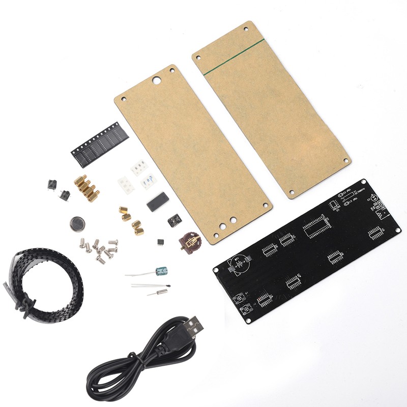 5V Patch Digital Lattice Electronic DIY Clock Kit in Acrylic
