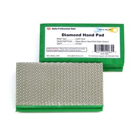 Alpha Diamond Hand Polishing Pad - (1) 1000 Grit Pad