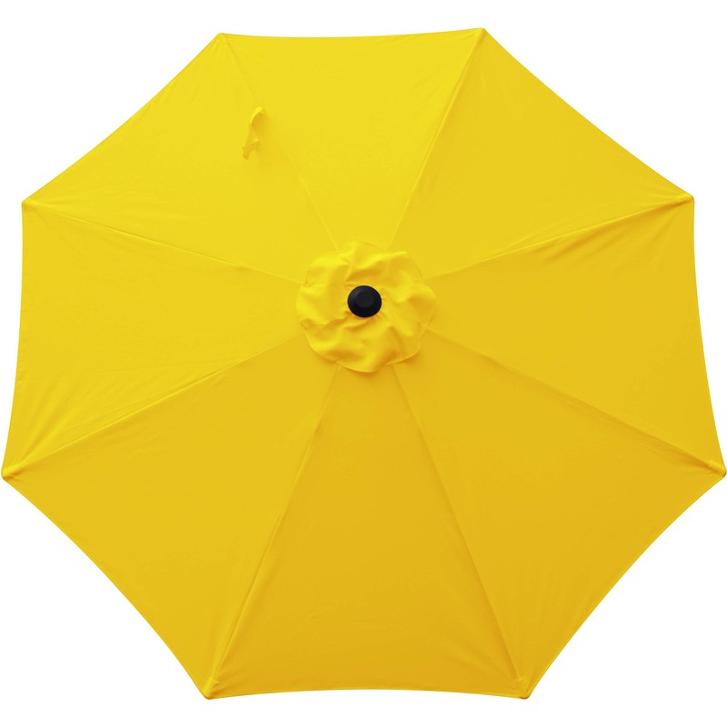 Bond Manufacturing 59630 9ft Aluminum Market Patio Umbrella, Sunflower Yellow