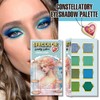 12-Color Zodiac Eyeshadow Palette, Matte Metallic Shimmer Pressed Pigments, Highly