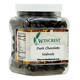 Dark Chocolate Covered Walnuts - 1.25 Lb Tub