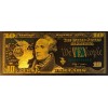24K BLACK GOLD $10 Dollar Bill 2009 Series Collectible Novelty
