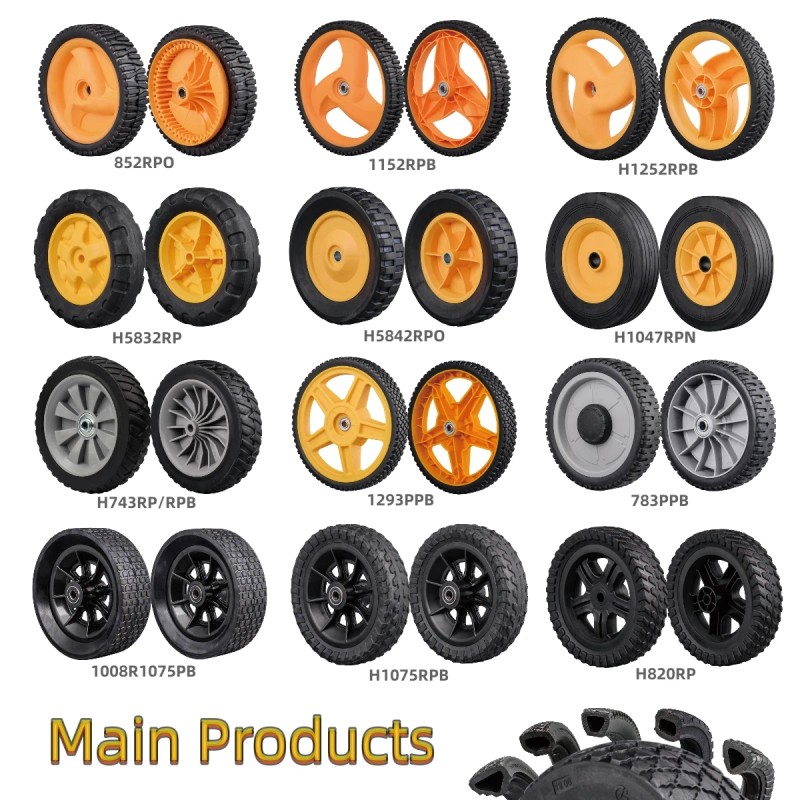 8 Inch Plastic Wheel of Lawn Sweeper, Lawn Mower Drive