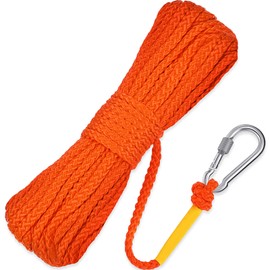 Shappy Water Floating Lifesaving Rope Dock Lines Boat Rope Braided Polypropylene Outdoor Throwing Lines for Life Preserver Ring Anchor Heaving Line with Spring Hook(10 m/ 10.9 Yards,Orange)