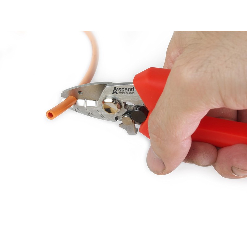 Ascend Tools 5.5 inch Three Hole Fiber Optic Stripper for