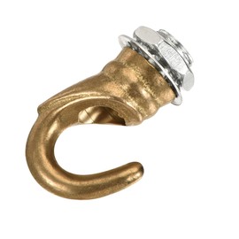 sourcing map Alloy Ceiling Hook Fixtures Accessories 23mmx31mm for Chandelier Ceiling Pendant Light Plate, Copper Tone