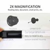 MAGDEPO 2X Bar Magnifying Ruler 6" with Guiding Line &