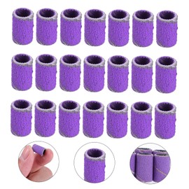 Baluue 100Pcs Sanding Bands for Nail Drill Grit Grinding Head for Polisher Nail Polishing Tool Accessories for Professional Manicures and Pedicures