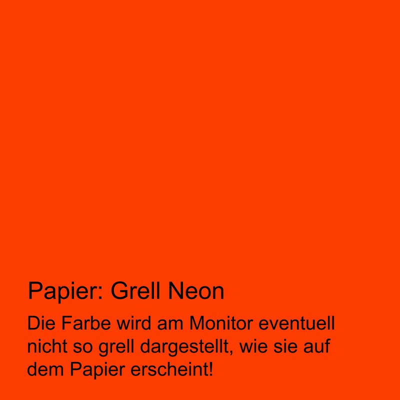 Tatmotive 50 Sheets Neon Paper Extremely Bright Red A4 Luminous