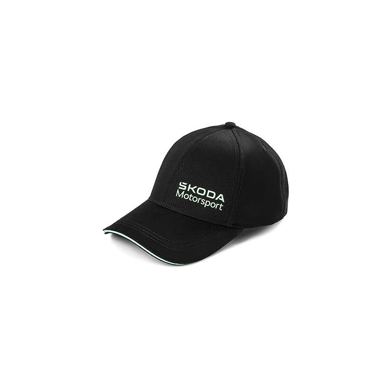 Skoda 000084300BD Baseball Cap, Motorsport Baseball Cap, Black, black