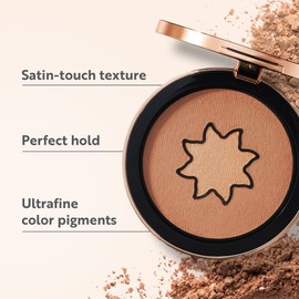 M. Asam MAGIC FINISH Satin Bronzer Amber & Walnut - Highly pigmented bronzer powder duo, make-up with skin-beautifying vitamin E, powder blush for an individual soft bronzing effect, 0.22 Oz