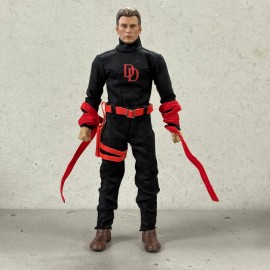FIGLot PB-DD-NW-BK: 1/12 Black Daredevil  Outfit Set for 6" Nota NT-01 NWToys NW02 Body