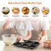 E-far Muffin Top Pan Set of 2, Nonstick 6-Cavity Shallow