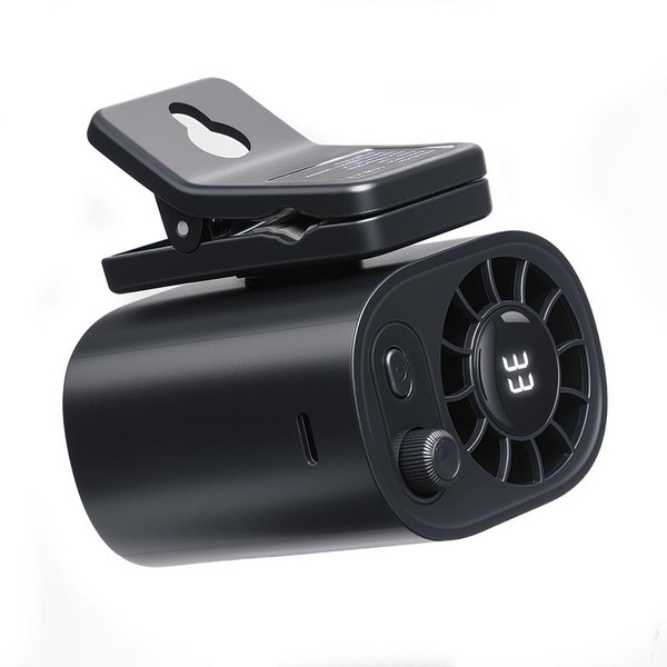 Joytutus Car Clip On Fan 【No Cooling Function】 with LED