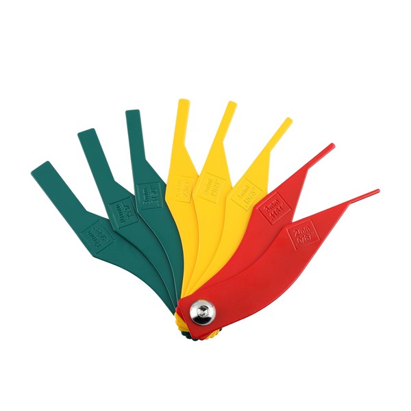 DROGEAR 8 Pcs Brake Lining Thickness Gauge Set, SAE and