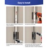 Polar Tangro 6 Inch Invisible Door Hinges (2 Pack), 3D