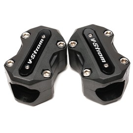 ZYAKOMO Motorcycle Engine Guard Bumper Crash Bar Slider Compatible with V-Strom 650 /XT DL650 DL1000 Vstrom 1000 /XT Vstrom 1050 /XT (Black)