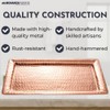 Monarch Abode Decorative Tray – 12-Inch Hand Hammered Copper Plated