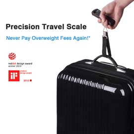 Lifetrons Digital Color Display Scale,Travel Weight Scale for Luggage with Backlit LCD Display,110lb/50kg