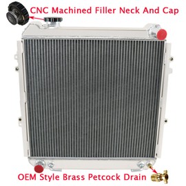 Tepilauda Aluminum Radiator for 1988-1995 Toyota 4Runner SR5 Pickup Base DLX V6 3.0L 1989 1990 1991 1992 1993 1994 3 Row Radiators