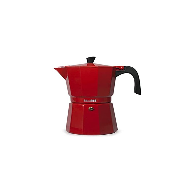 IBILI Bahia Express Moka Pot, Red, 6 Cups, 300 ml,
