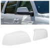 HECASA White Mirror Covers Caps Compatible with 2007-2022 Toyota Tundra/Sequoia