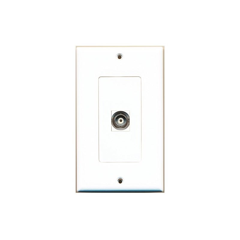 RiteAV 1 Port BNC Wall Plate OVERSIZED Jumbo MIDI