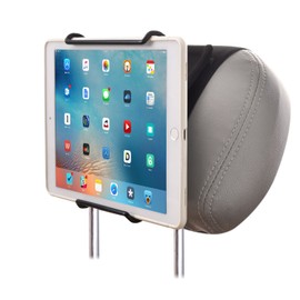 FULLONG Car Tablet Mount, Angle- Adjustable Car Headrest Mount Holder for Tablets, Compatible with 6-12.9 Inch Tablets